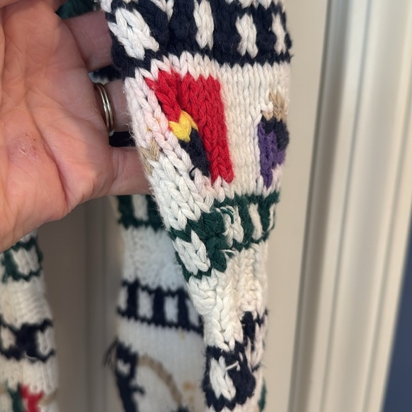 Vintage Rare  Boston Traders Nautical Theme Pattern Pullover White Knit Sweater - Picture 7 of 15